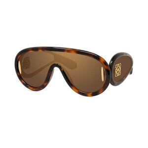 Loewe Tortoiseshell Brown Shield Sunglasses